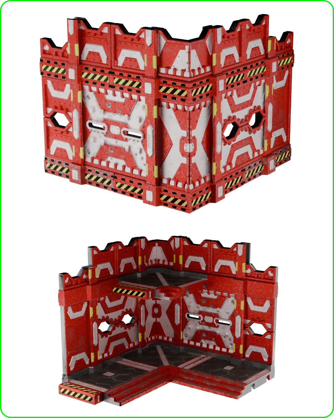 Detailed gothic terrain ruin with high-res paint - 1